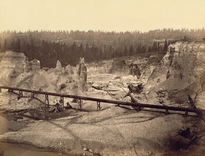 Malakoff-Diggings, North Bloomfield, Nevada County, Kalifornien von Carleton Watkins