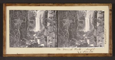 Der Vernal Fall. 300 ft. Yo Semite von Carleton Watkins