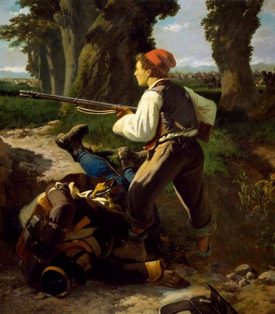 Pasquale Cova in der Schlacht von Varese, 26. Mai 1859 von Carlo Ademollo