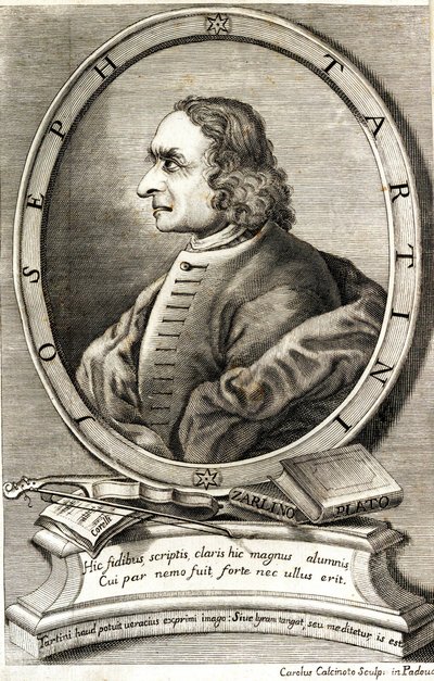 Porträt des Geigers und Komponisten Giuseppe Tartini 1692-1770 von Carlo Calcinotto
