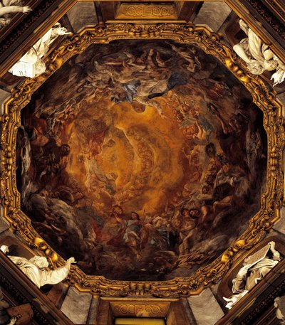 Himmelfahrt der Jungfrau Maria, von Carlo Cignani, Fresko von Carlo Cignani