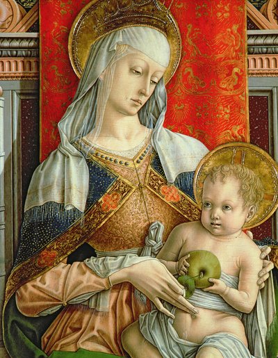 Madonna mit Kind (Detail) von Carlo Crivelli