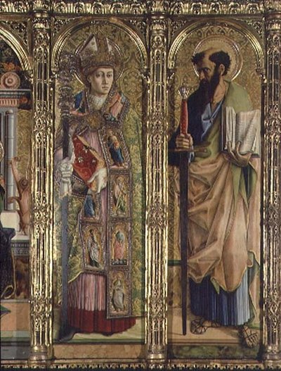 St. Emidius und St. Paul, Detail aus dem Sant