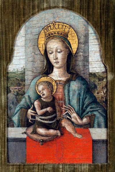 Die Jungfrau und das Kind - Carlo Crivelli von Carlo Crivelli