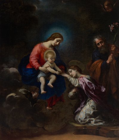Die mystische Hochzeit der heiligen Katharina von Alexandria von Carlo Dolci