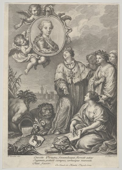 Porträt des zukünftigen Heiligen Römischen Kaisers Leopold II. als Erzherzog von Österreich, ca. 1760-67 von Carlo Faucci
