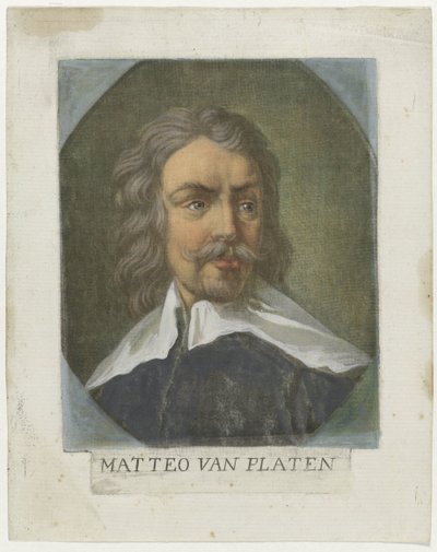 Porträt des Künstlers Matteo van Platen von Carlo Lasinio