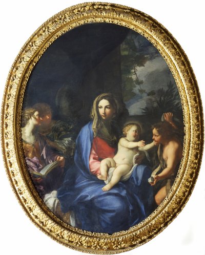 Jungfrau mit Kind und Johannes dem Täufer von Carlo Maratta or Maratti