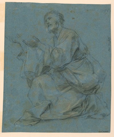 Studien: Zwei sitzende Männer, 1650–1675 von Carlo Maratti