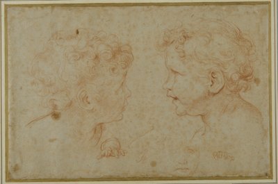 Studien des Kopfes und der linken Hand eines Putto von Carlo Maratti