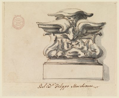 Entwurf für ein Ornament von Carlo Marchionni