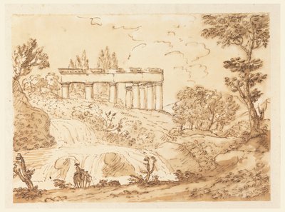 Landschaft mit Tempelruinen von Carlo Marchionni