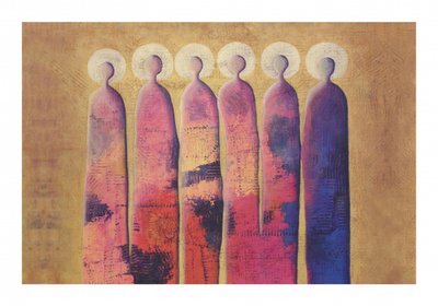 Sechs ruhige Figuren von Carolina Gårdheim