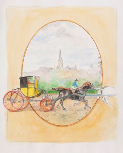 Eine Heldin in einer Hack-Postkutsche, 2009 von Caroline Hervey Bathurst