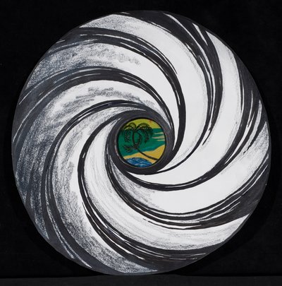 Linsenschwirl mit Palme, 2005 von Carolyn Hubbard Ford