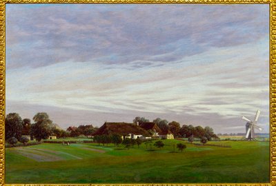 Flache Landschaft von Caspar David Friedrich