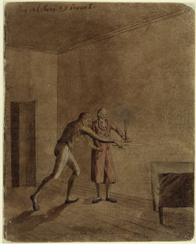 Franz und Daniel aus Schillers „Die Räuber“ von Caspar David Friedrich