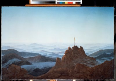 Landschaft der Matinee in den Geants-Bergen von Caspar David Friedrich