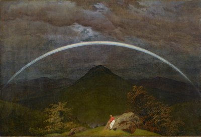Berglandschaft mit Regenbogen von Caspar David Friedrich