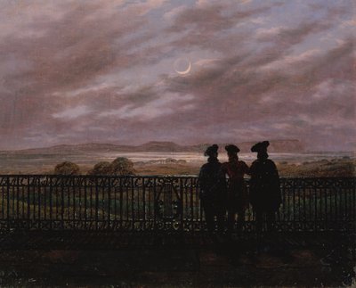 Die Dichter Vasily Andreyevich Zhukovsky, Sergeyevich Ivan Turgenev und Aleksandr Ivanovich Turgenev von Caspar David Friedrich
