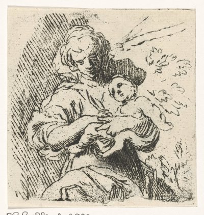Frau mit Kind auf dem Arm von Caspar Jacobsz. Philips