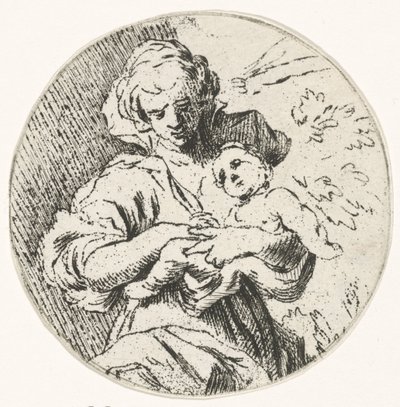 Frau mit Kind in den Armen von Caspar Jacobsz. Philips