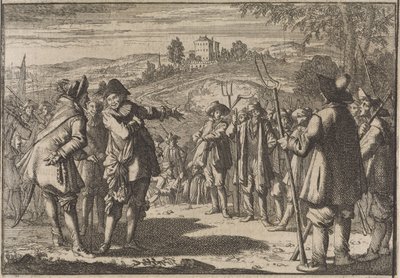 Aufstand der englischen Bauern, 1645 von Caspar Luyken (attributed to)