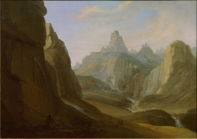 Der Gemmi-Pass mit Daube und Daubenhorn von Caspar Wolf