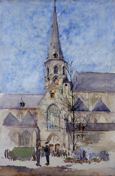 Ein Markttag (Kirche St. Jacques, Gent, Belgien) von Cass Gilbert
