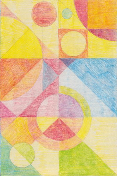 Bunte abstrakte Geometrie von Catalina Somolinos