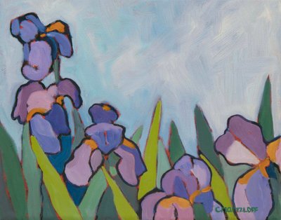 Die Irisfelder, 2022 von Catherine J Martzloff