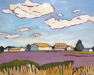 Wandern auf dem Feld, 2022 von Catherine J Martzloff