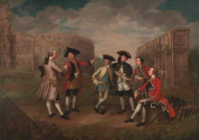 Britische Gentlemen in Rom von Catherine Read