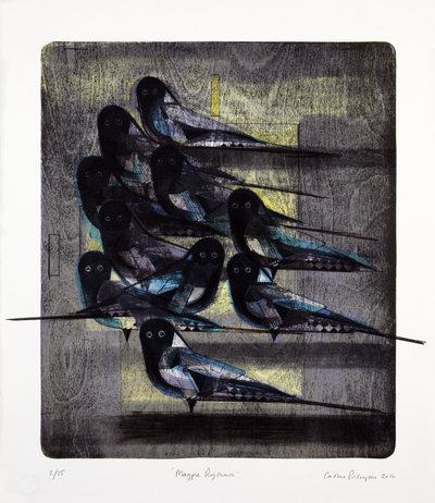 Elsterrhythmus, 2016 von Cathie Pilkington