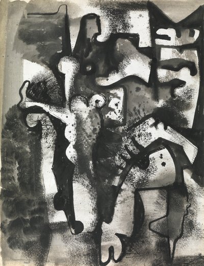 Figurenkomposition, um 1951 von Caziel Caziel
