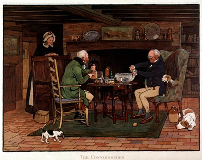 Kenner Zwei Engländer bereiten Punsch vor von Cecil Charles Windsor Aldin