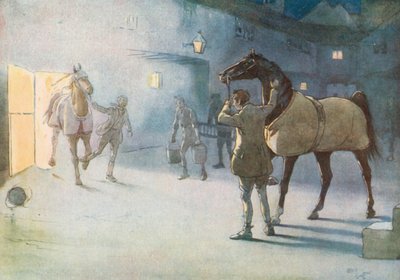 Ich sah James durch den Rauch kommen, Ginger führend von Cecil Charles Windsor Aldin