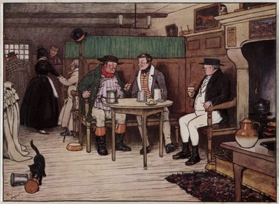 Illustration für Die Pickwickier von Cecil Aldin von Cecil Charles Windsor Aldin