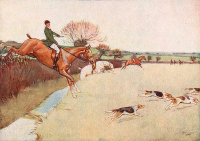 Die Hunde kamen über das Feld gerannt... die Pferde folgten dicht hinter den Hunden von Cecil Charles Windsor Aldin
