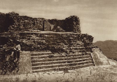 Mexiko: Tepoztlan, Ruine des Tempels El Tepoztecatl von Cecile Seler Sachs