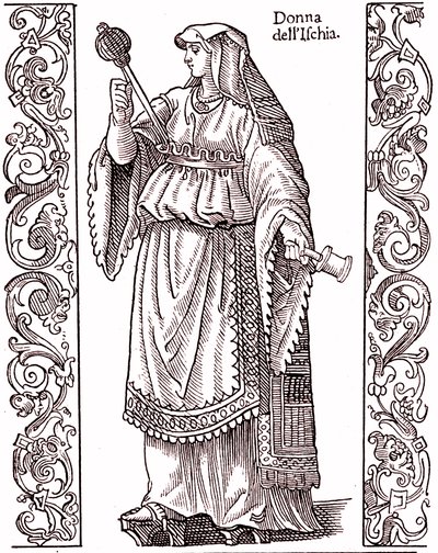 Ein Bauer aus Ischia - Italienische Tracht im 17. Jahrhundert von Cesare (after) Vecellio