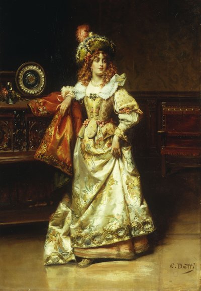 Warten auf die Eskorte von Cesare Auguste Detti