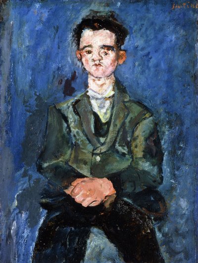 Porträt eines Jungen in Blau, 1928 von Chaim Soutine