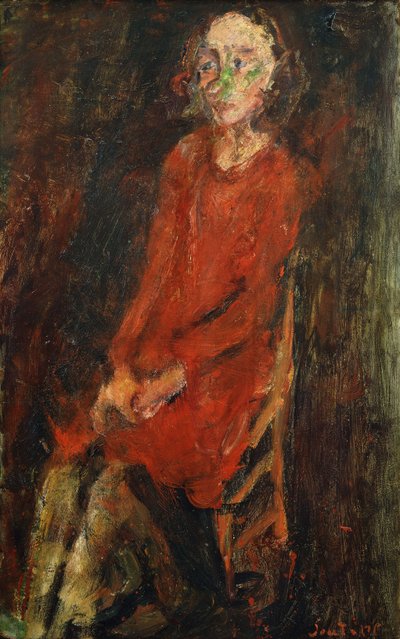 Junge Frau in Rot, 1928 von Chaim Soutine