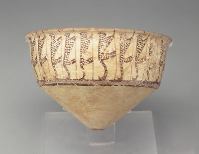 Konische Schale mit Leopardenmuster, 3500-3000 v. Chr. von Chalcolithic
