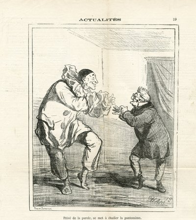 Illustration von Cham (1819-1879) in Le Charivari von Amédée de Noé