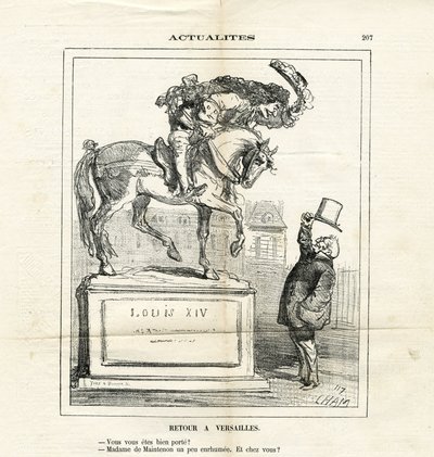 Illustration von Cham in Le Charivari von Amédée de Noé