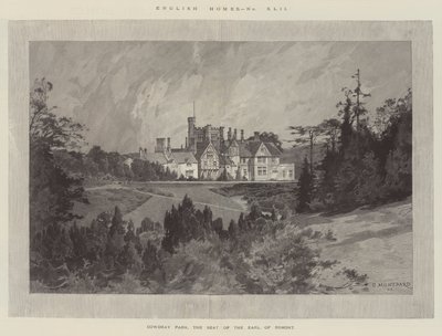 Cowdray Park, der Sitz des Earl of Egmont von Charles Auguste Loye
