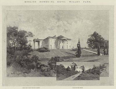 Englische Häuser, Willey Park von Charles Auguste Loye