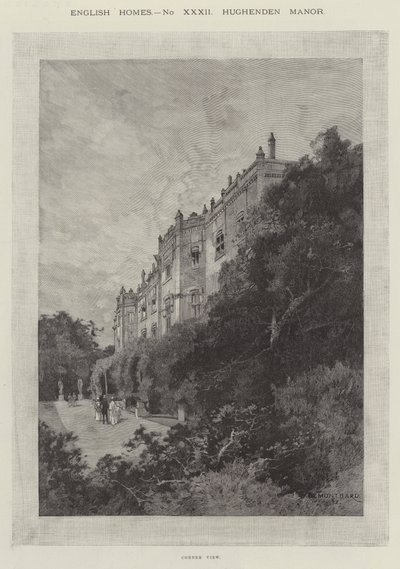 Hughenden Manor, Eckansicht von Charles Auguste Loye